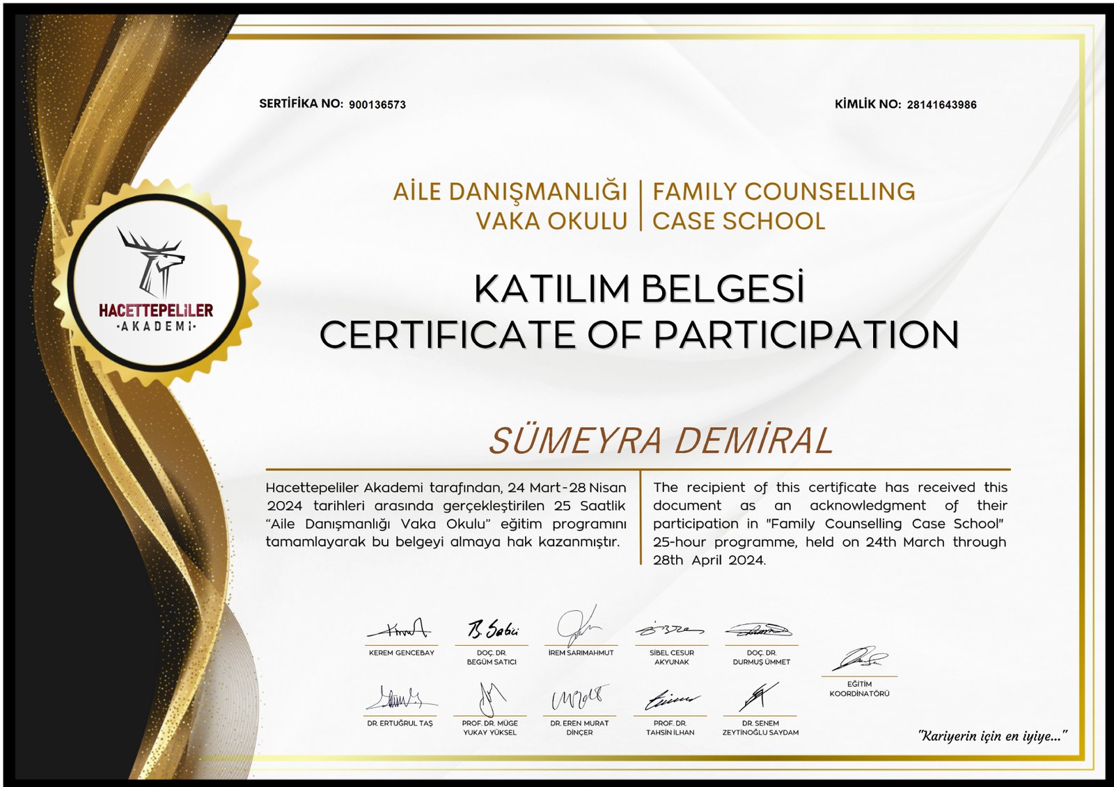 Gottman Yöntemi Sertifikası