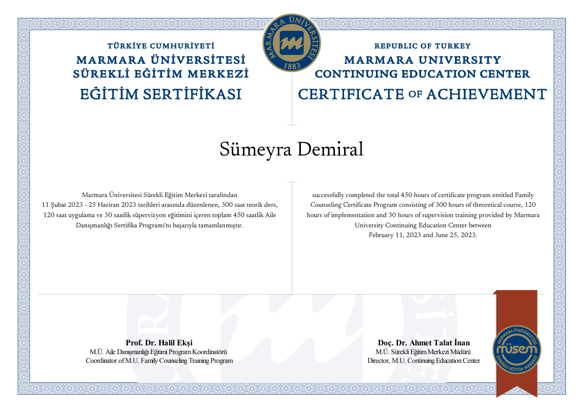 Aile Sistemi Sertifikası